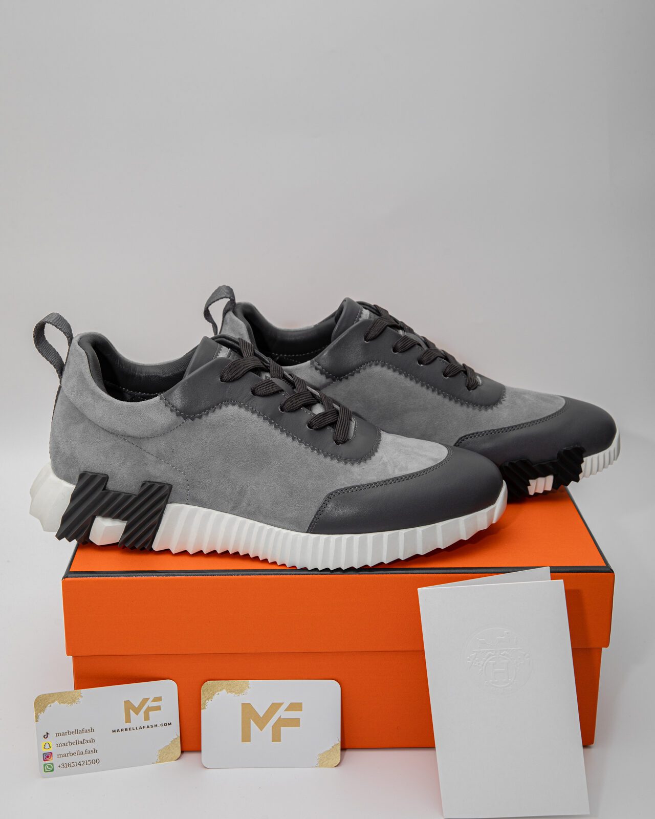 Hermes Bouncing Sneaker Gris Orage